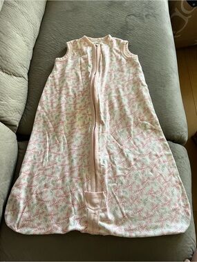 Burt’s bee’s Pink Floral Sleeveless Baby Sleep Sack - Soft Zipper Pajama